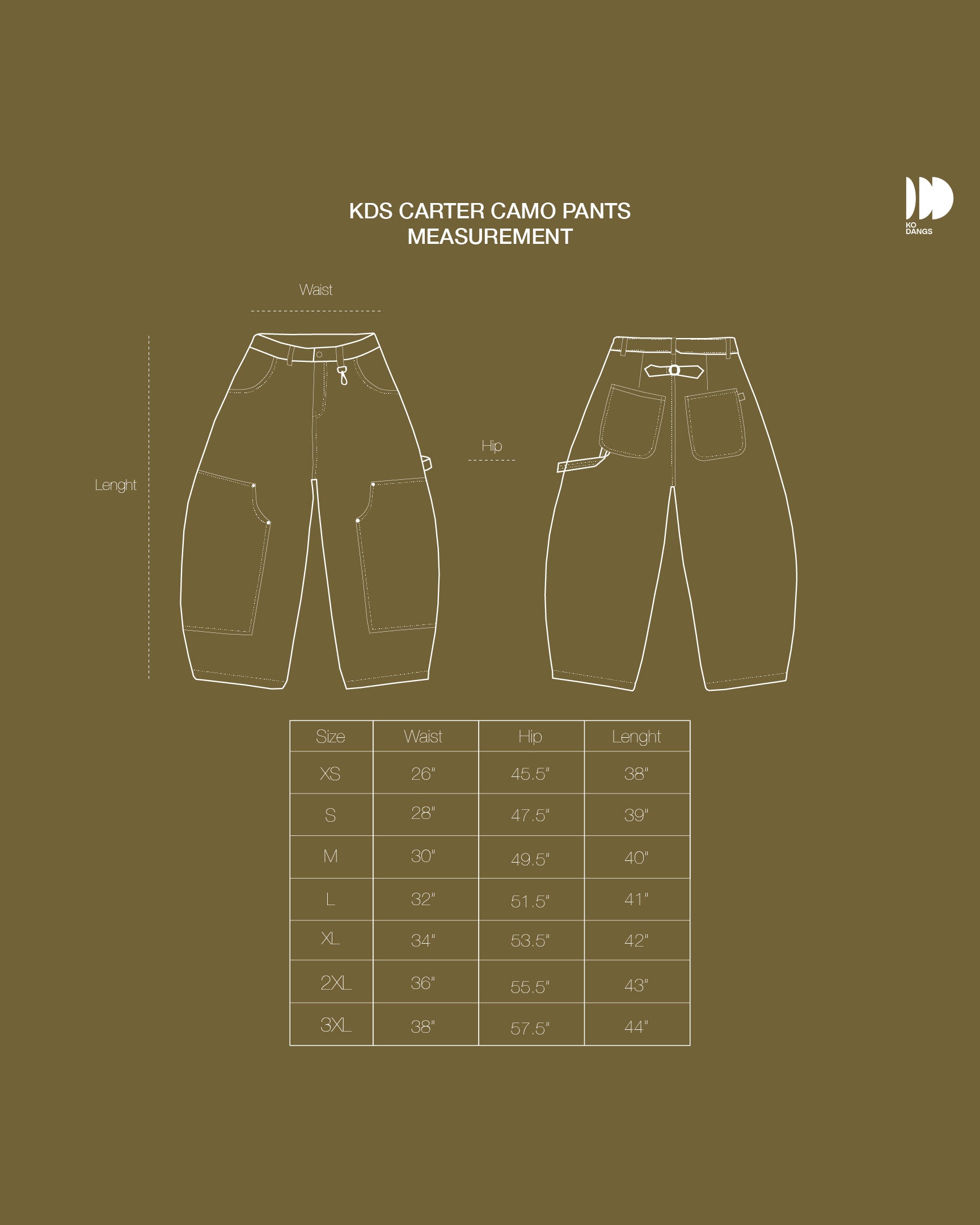 Carter Denim Pants - Camo