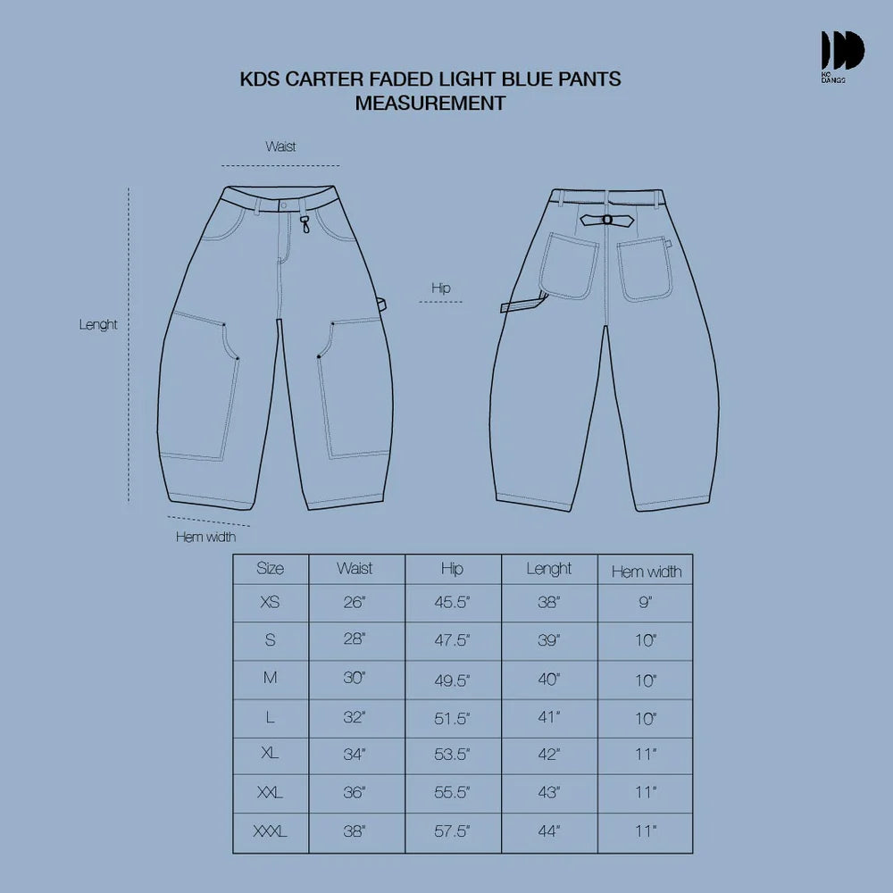 Carter Denim Pants - Light Blue