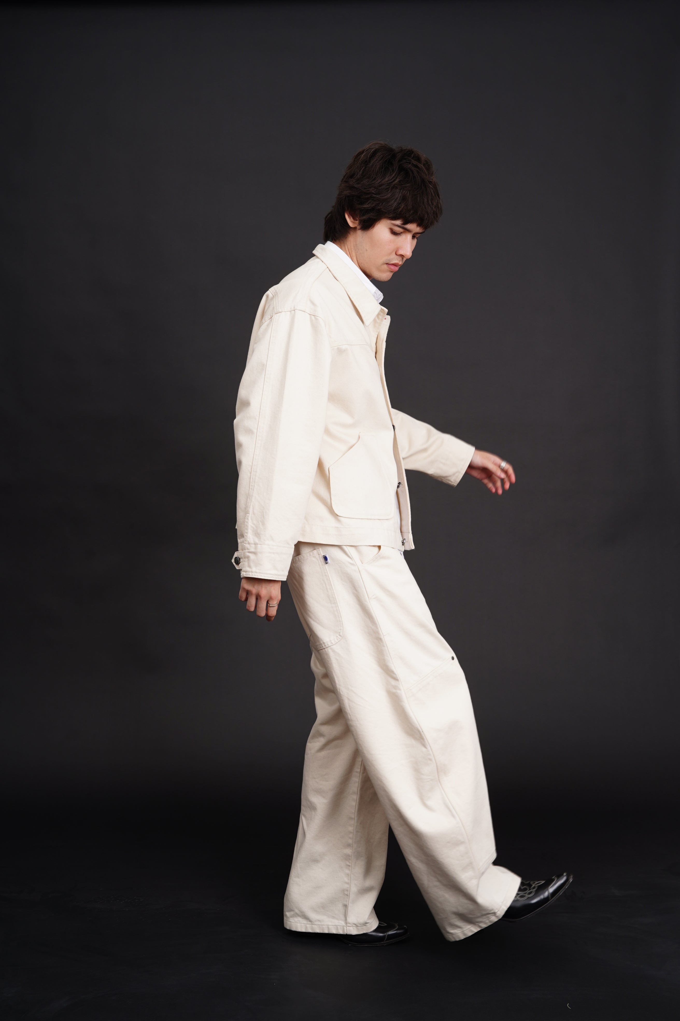 Carter Denim Pants Cream