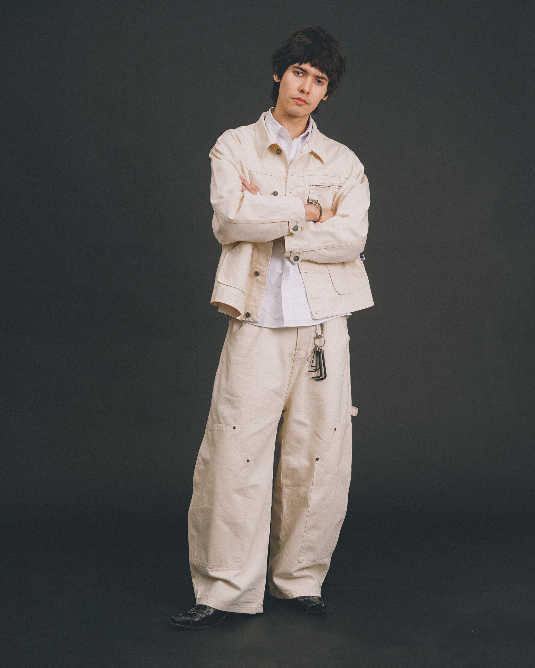 Carter Denim Pants Cream