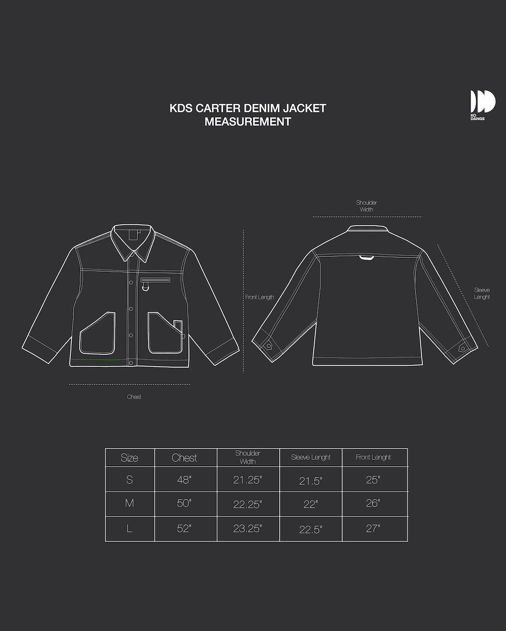 Carter Black Denim Jacket